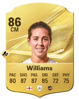 Card Fara Williams 86, official EA preview