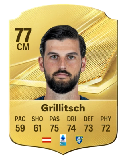 Card Florian Grillitsch 77, official EA preview