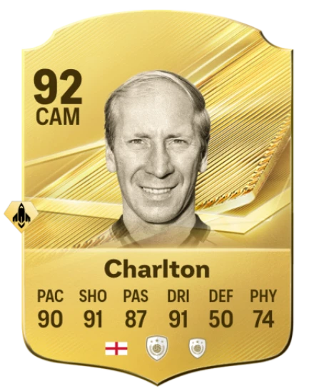 Card Bobby Charlton 92, official EA preview