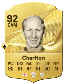 Card Bobby Charlton 92, official EA preview