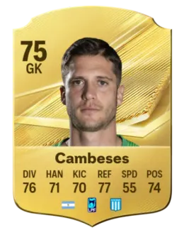 Card Facundo Cambeses 75, official EA preview