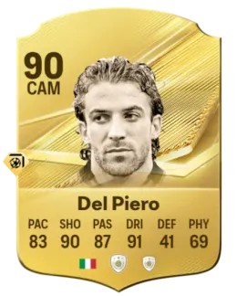 Card Alessandro Del Piero 90, official EA preview