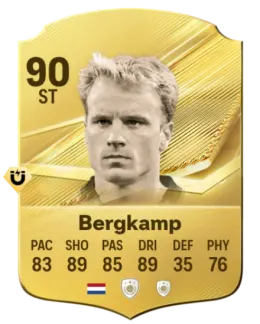 Card Dennis Bergkamp 90, official EA preview