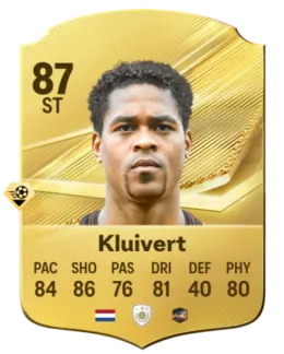 Card Patrick Kluivert 87, official EA preview