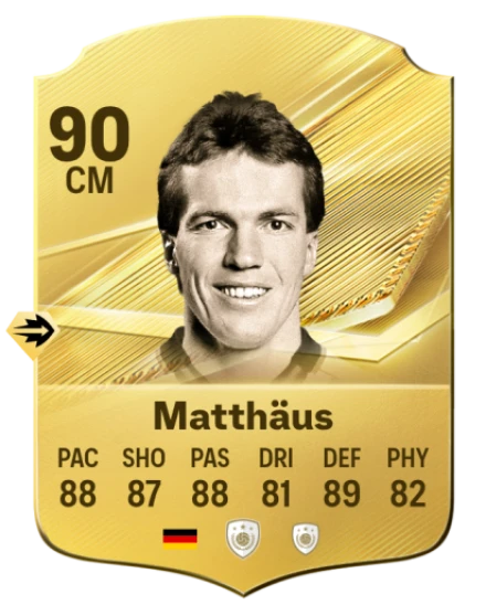 Card Lothar Matthäus 90, official EA preview