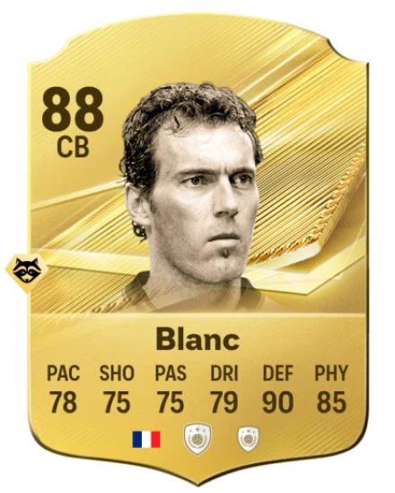 Card Laurent Blanc 88, official EA preview
