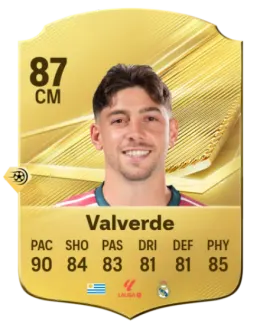 Card Federico Valverde 87, official EA preview