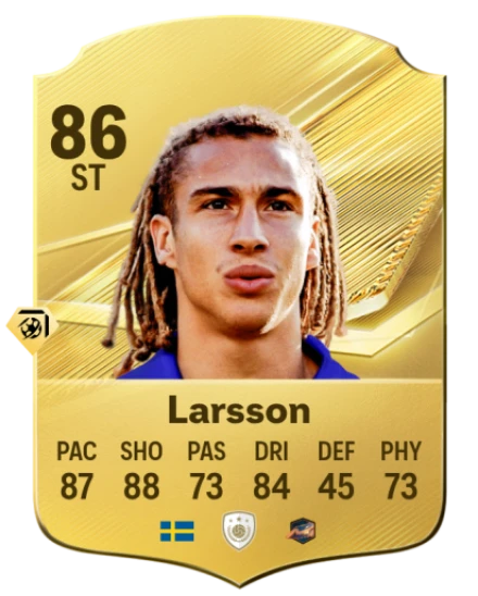 Card Henrik Larsson 86, official EA preview