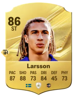 Card Henrik Larsson 86, official EA preview