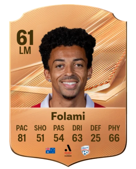 Card Ben Folami 61, official EA preview