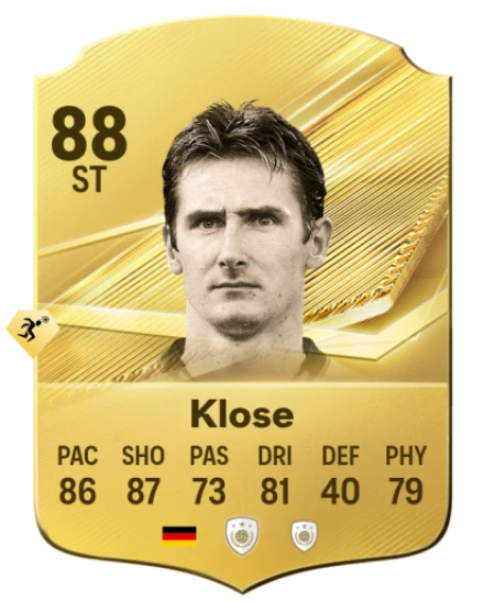 Card Miroslav Klose 88, official EA preview