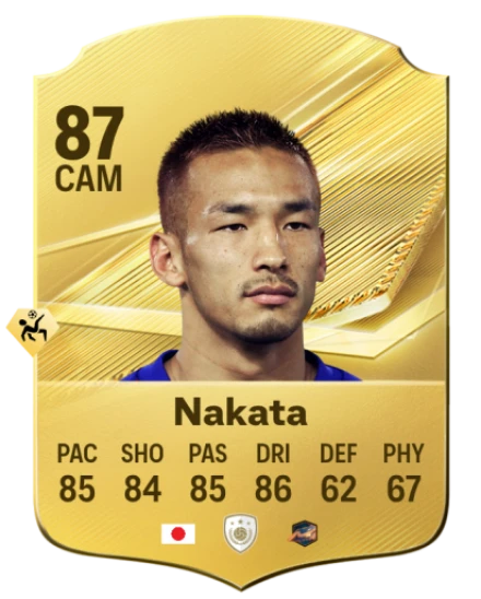 Card Hidetoshi Nakata 87, official EA preview