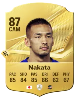 Card Hidetoshi Nakata 87, official EA preview