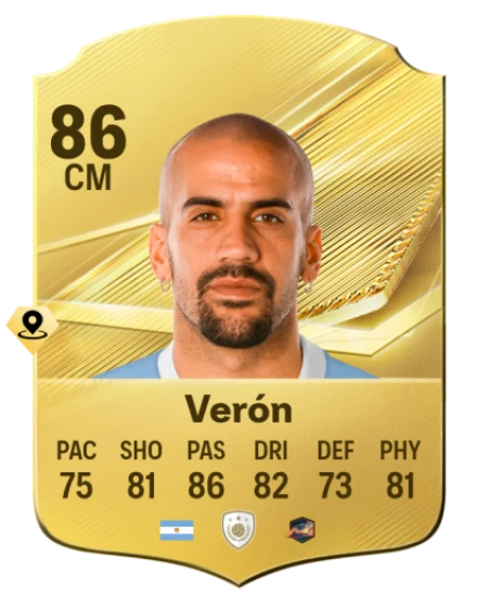 Card Juan Sebastián Verón 86, official EA preview