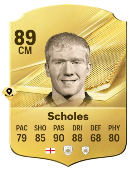 Card Paul Scholes 89, official EA preview