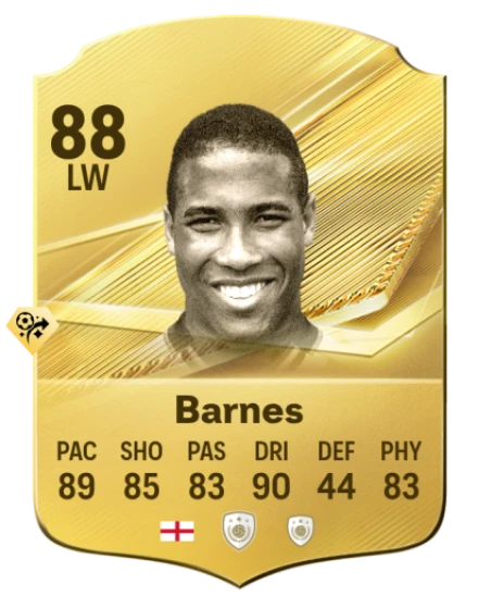 Card John Barnes 88, official EA preview