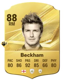 Card David Beckham 88, official EA preview