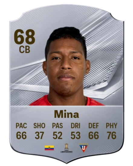 Card Richard Mina 68, official EA preview