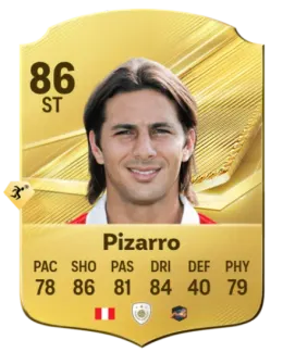 Card Claudio Pizarro 86, official EA preview