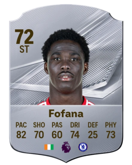 Card David Datro Fofana 72, official EA preview