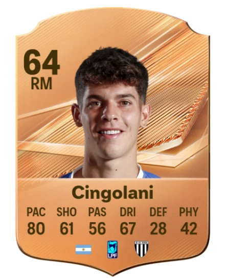 Card Luciano Cingolani 64, official EA preview