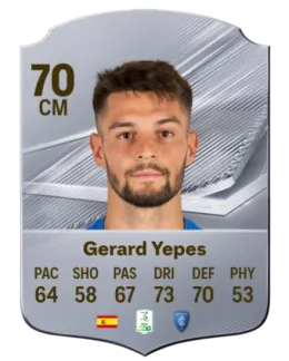 Card Gerard Yepes 70, official EA preview