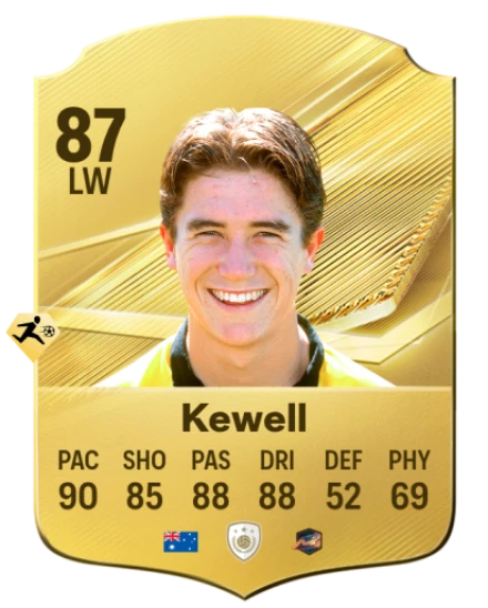 Card Harry Kewell 87, official EA preview
