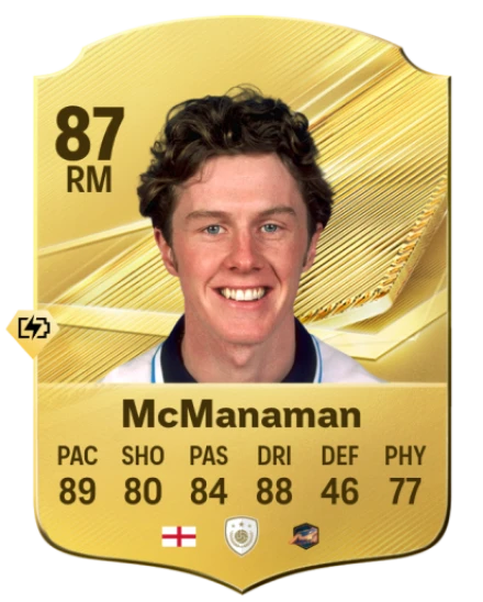 Card Steve McManaman 87, official EA preview
