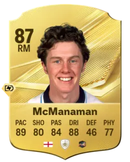 Card Steve McManaman 87, official EA preview