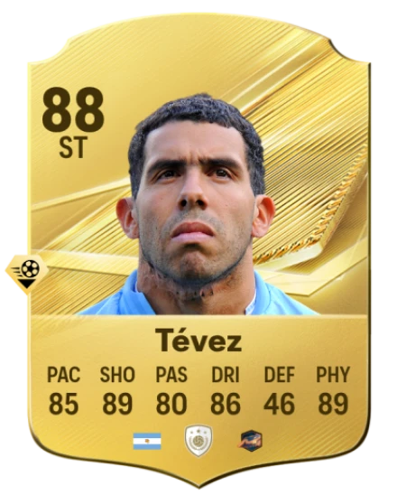 Card Carlos Tévez 88, official EA preview