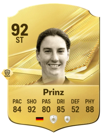 Card Birgit Prinz 92, official EA preview