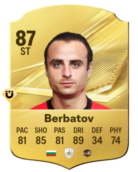 Card Dimitar Berbatov 87, official EA preview