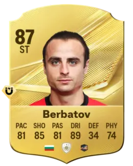 Card Dimitar Berbatov 87, official EA preview