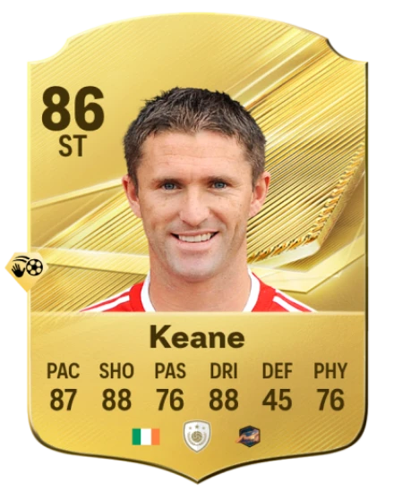 Card Robbie Keane 86, official EA preview