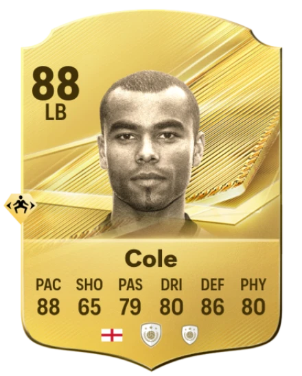 Card Ashley Cole 88, official EA preview