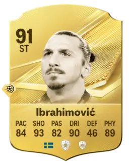 Card Zlatan Ibrahimović 91, official EA preview