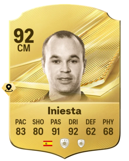 Card Iniesta 92, official EA preview