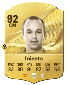 Card Iniesta 92, official EA preview