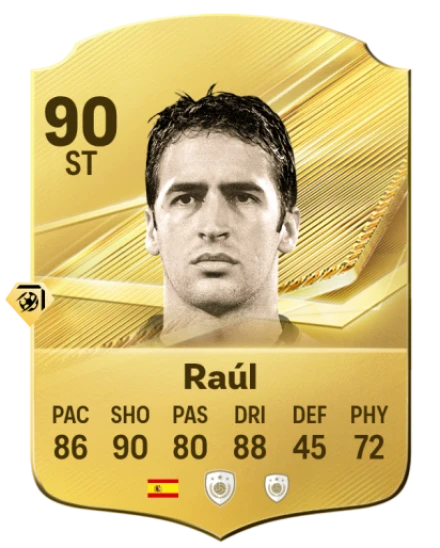 Card Raúl 90, official EA preview