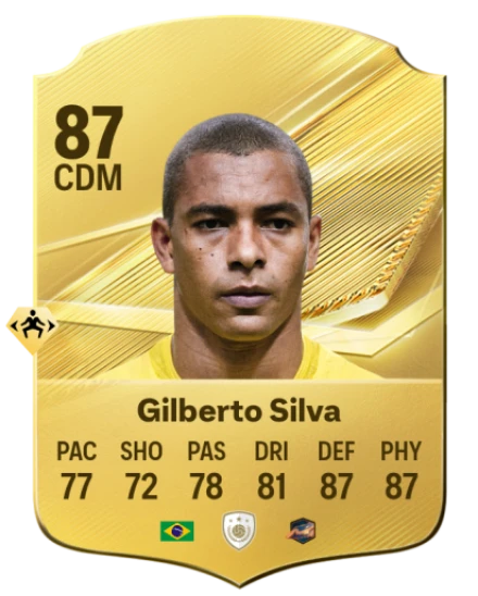 Card Gilberto Silva 87, official EA preview