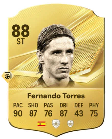 Card Fernando Torres 88, official EA preview