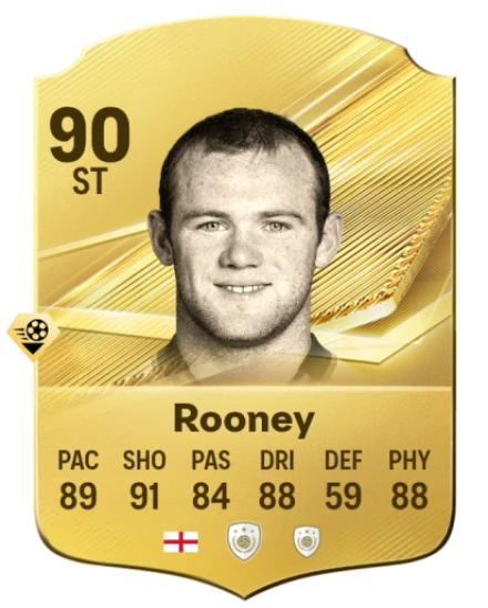Card Wayne Rooney 90, official EA preview