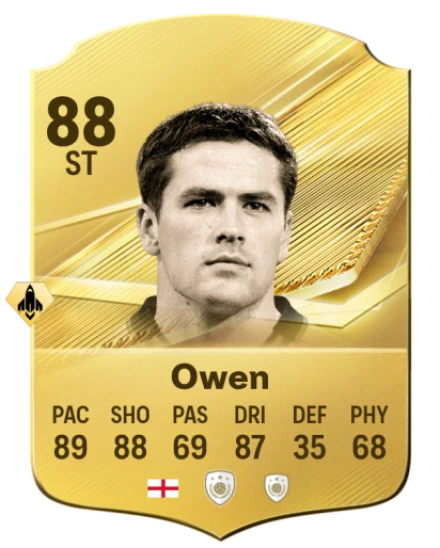 Card Michael Owen 88, official EA preview