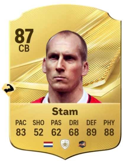 Card Jaap Stam 87, official EA preview