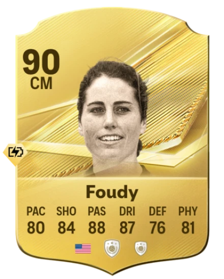 Card Julie Foudy 90, official EA preview