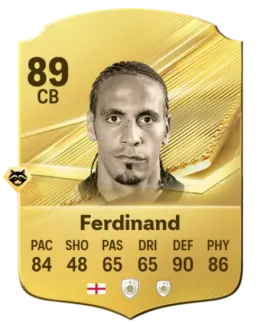 Card Rio Ferdinand 89, official EA preview