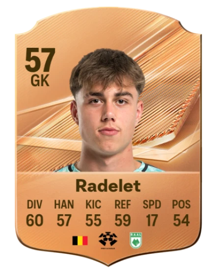 Card Théo Radelet 57, official EA preview