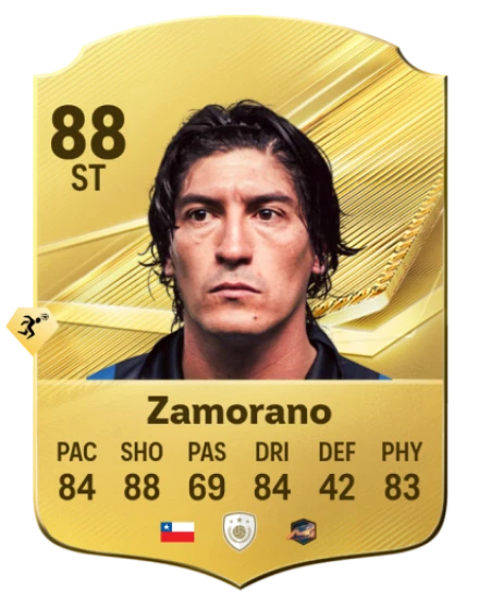 Card Iván Zamorano 88, official EA preview