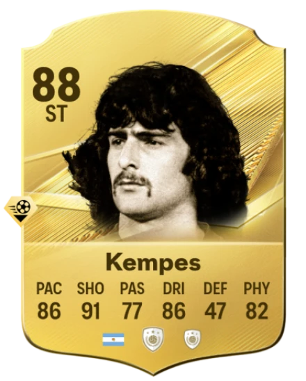 Card Mario Kempes 88, official EA preview