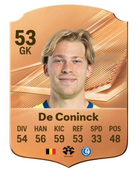 Card Victor De Coninck 53, official EA preview